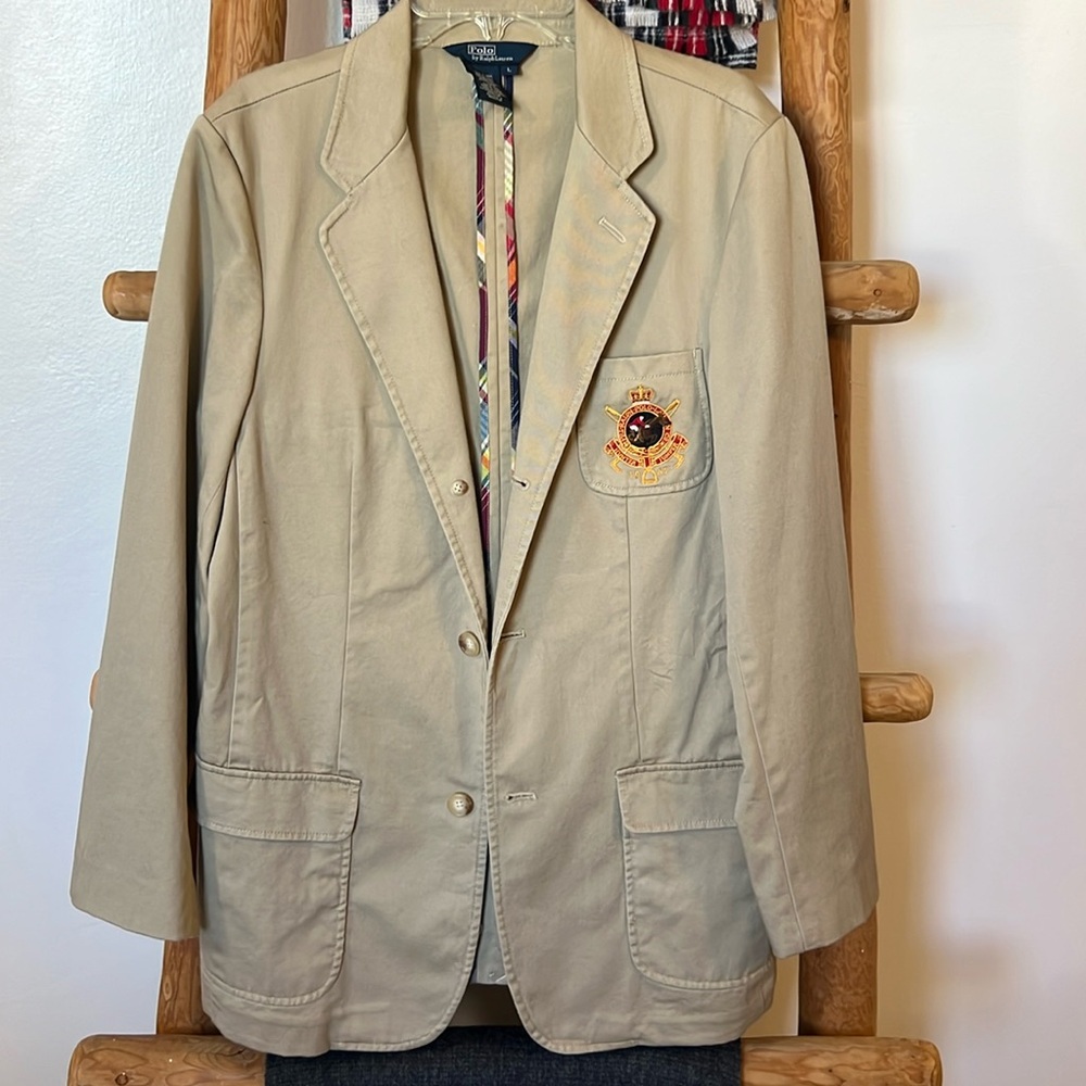 Polo By Ralph Lauren Khaki Blazer/Jumper